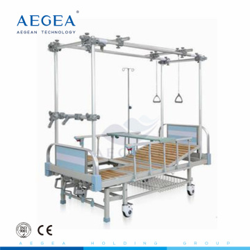 AG-OB001 five functions mechanical with aluminum alloy side rail patient ward room orthopedic manual hospital beds